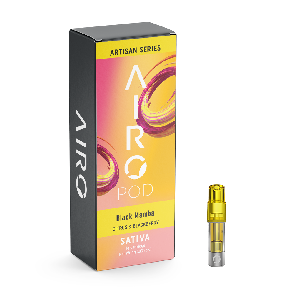 Photograph of product: AiroPod - Artisan Cartridge Distillate - Black Mamba (S) (0.9g)