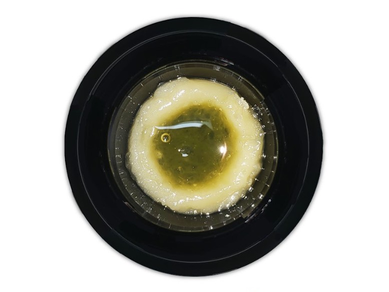 Photograph of product: Papaya x Grape Sundae 1g Live au chocolat Rosin Jam Dots Treeworks