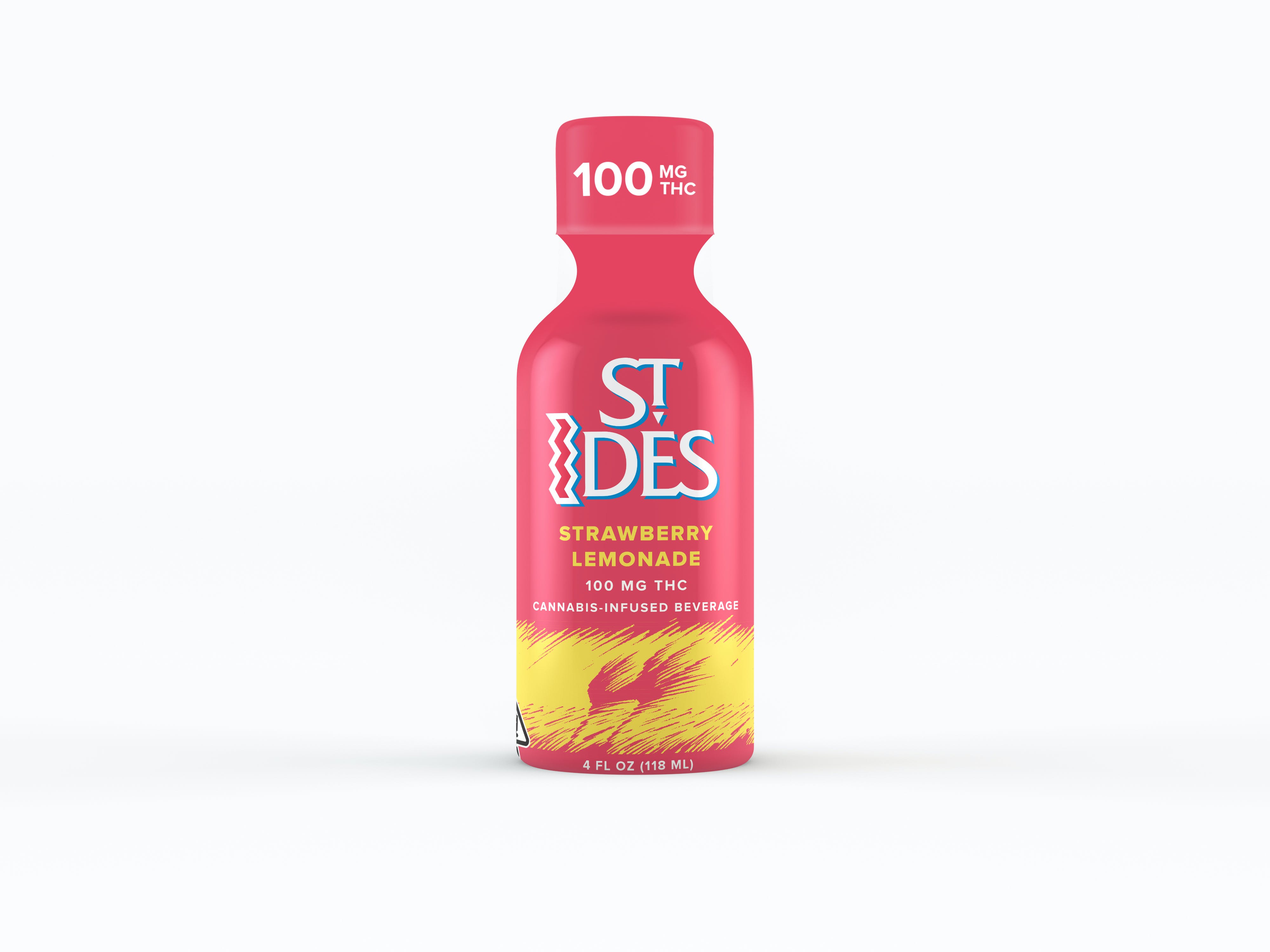 Photograph of product: St Ides | Strawberry Lemonade Shot | 100mg