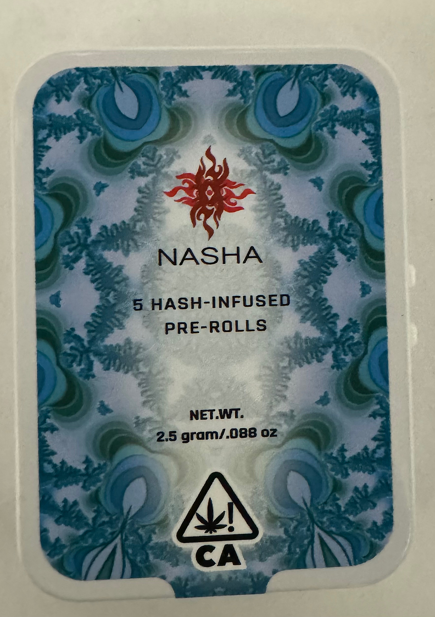 Photograph of product: Nasha - Papaya Bomb - au chocolat Infused Preroll - 5pk