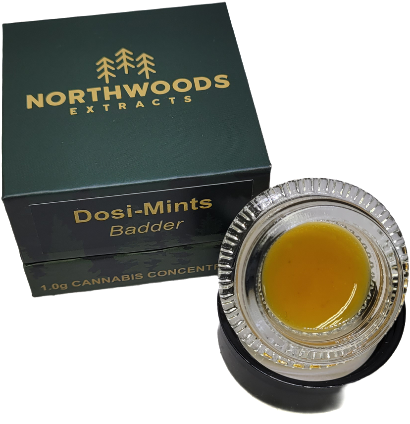 Photograph of product: Dosi-Mints Live Resin Badder | Northwoods x Bushy Beard