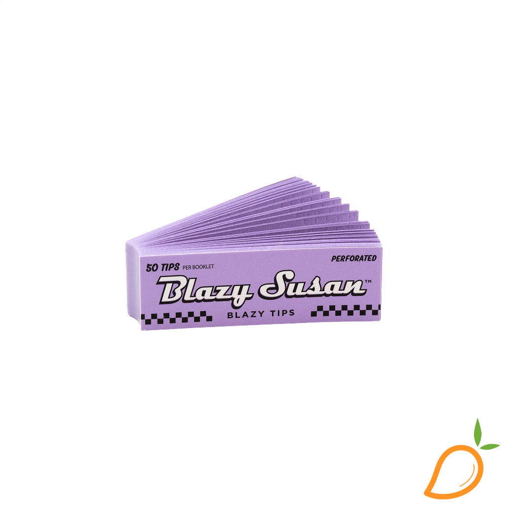 Photograph of product: 50ct Purple Filter Tips Booklet Blazy Susan