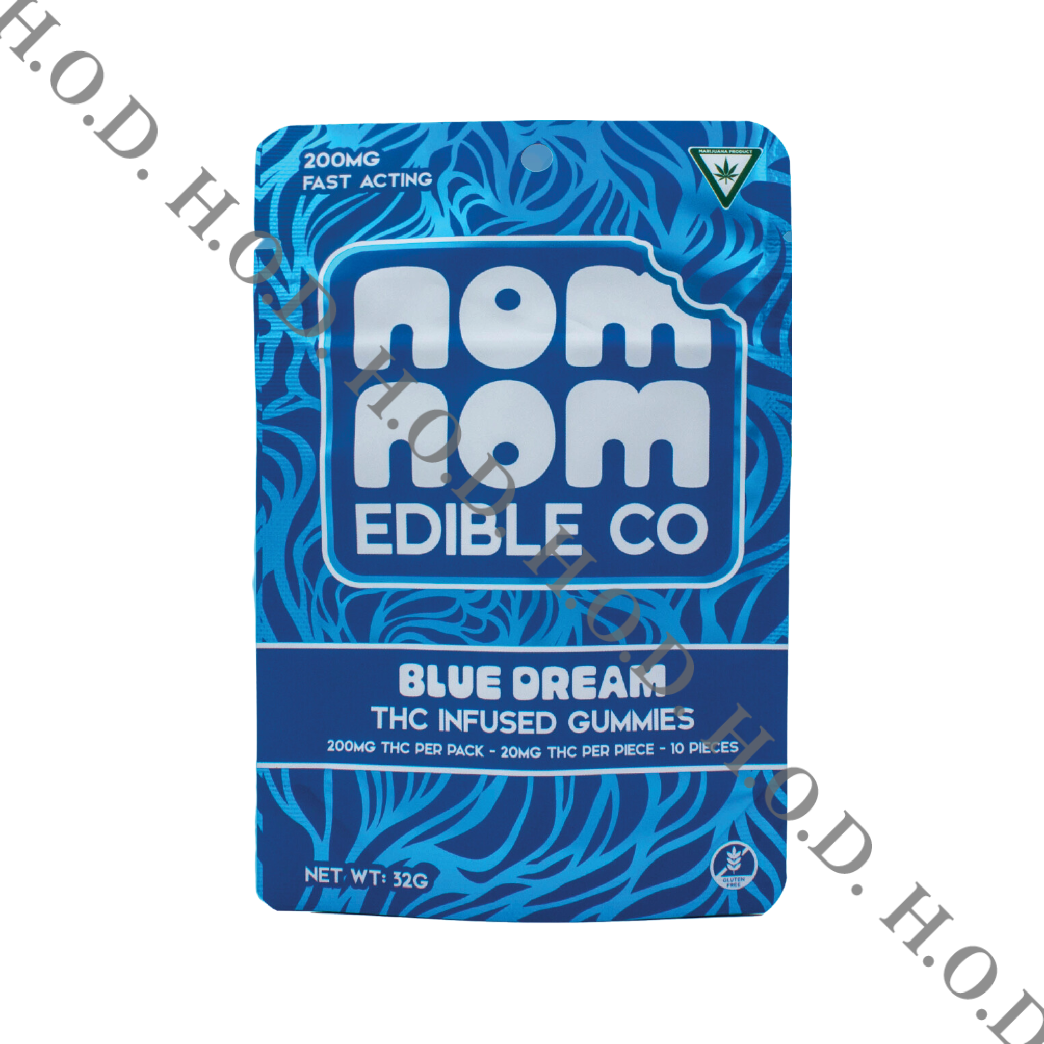 Photograph of product: Nom Nom Edible Co Blue Dream Gummies 200mg