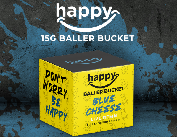 Photograph of product: Blue Cheese | 15g | Baller Bucket | Live Resin | Happy