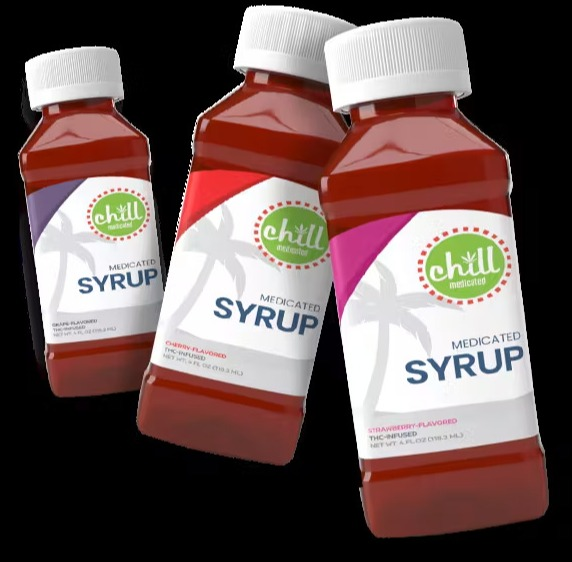 Photograph of product: Chill Medicated 200mg Syrup - Watermelon