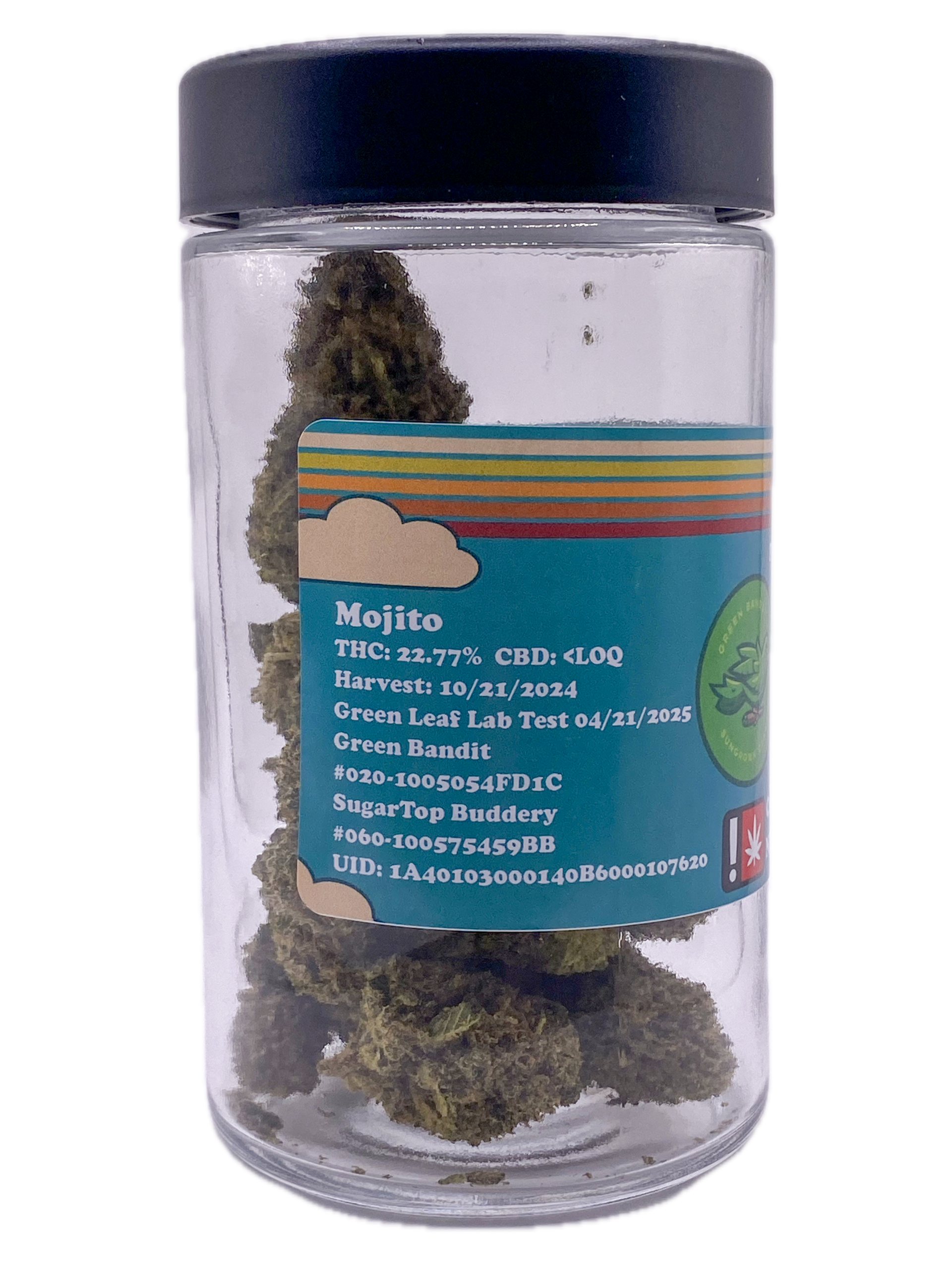 Photograph of product: GREEN BANDIT - FLOWER - 14G - Oui'd - MOJITIO