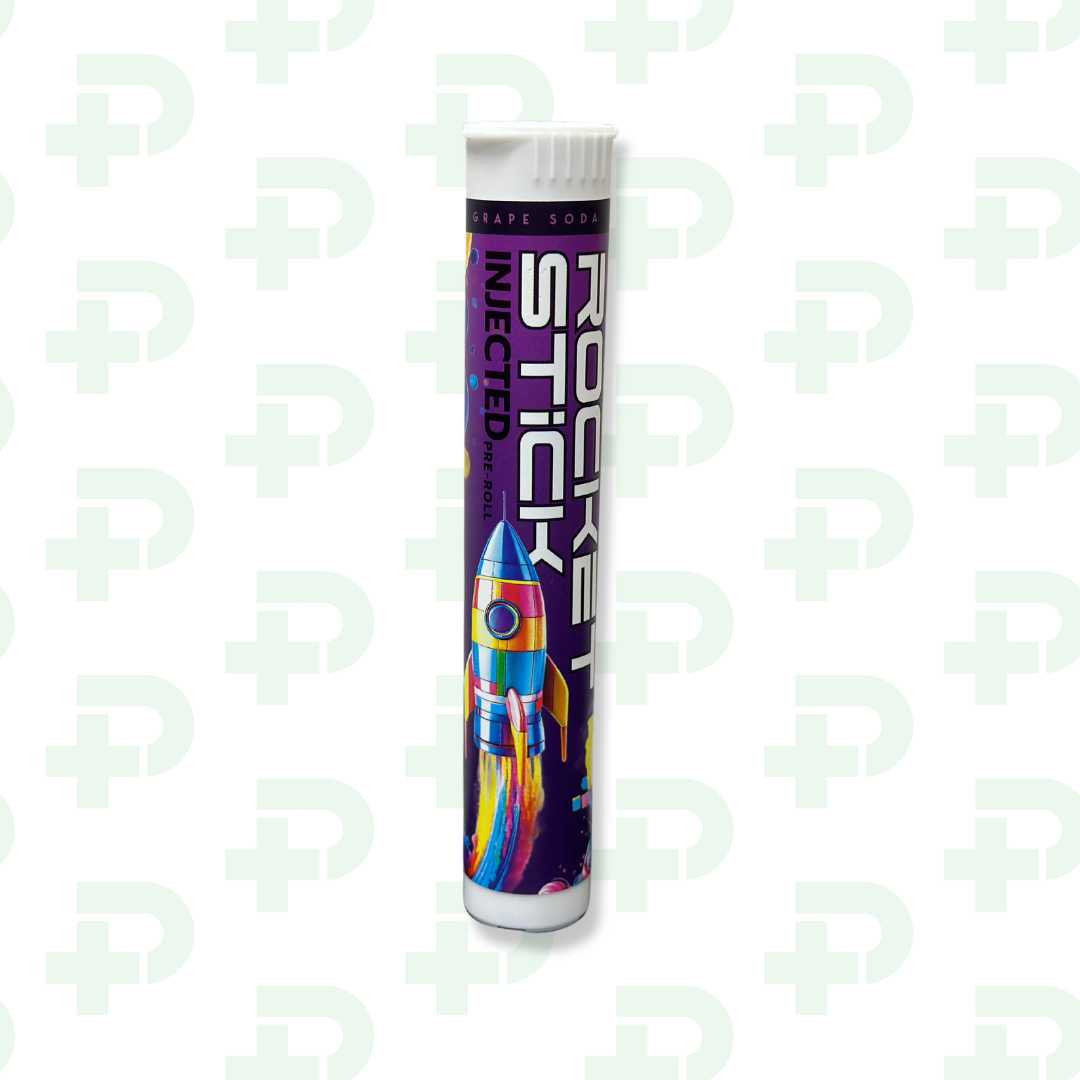 Photograph of product: Rocket Stick Infused Preroll - Grape Soda