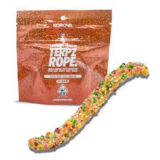 Photograph of product: Korova Edible Terpz Rope Peach 100mg