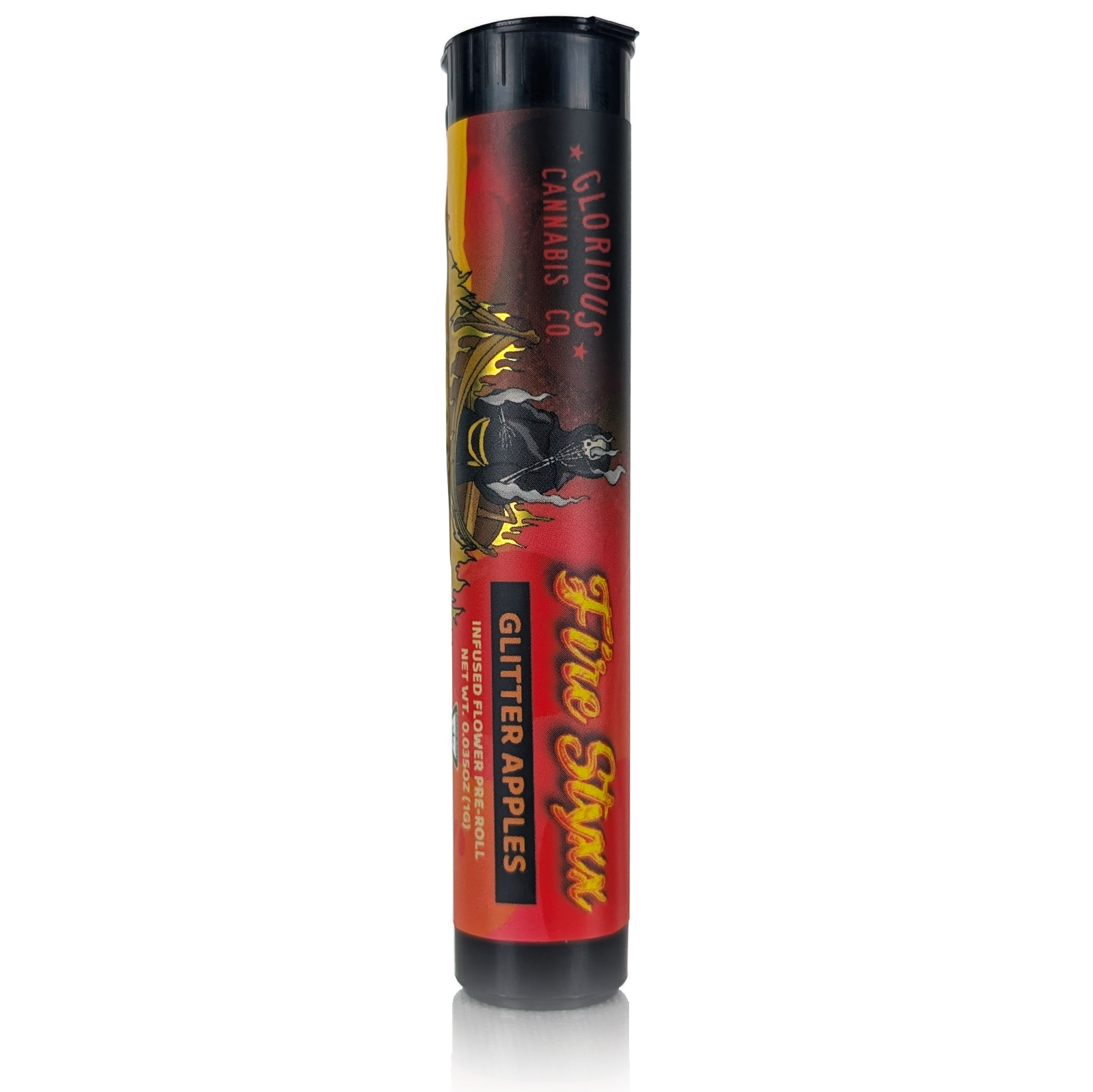 Photograph of product: FIRE STYXX - GLITTER APPLES - INFUSED PRE-ROLL
