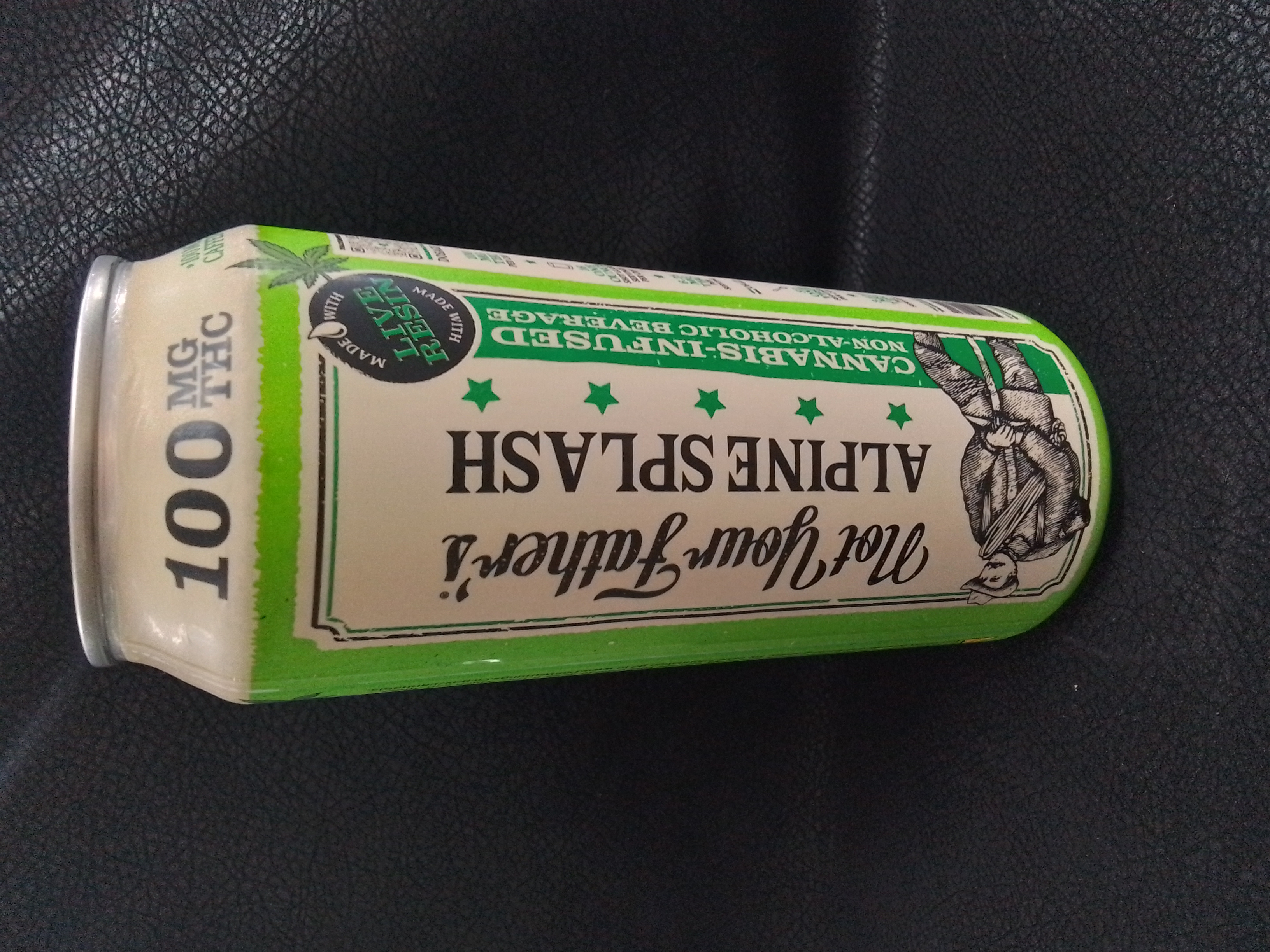 Photograph of product: NYF - ALPINE SPLASH | 16OZ SODA 100MG + CAFFEINE, LP District 11 Inc.