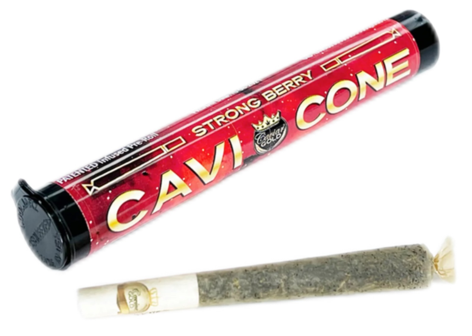 Photograph of product: Strong Berry Infused Pre-Roll | 1.5g | Cavi Cone