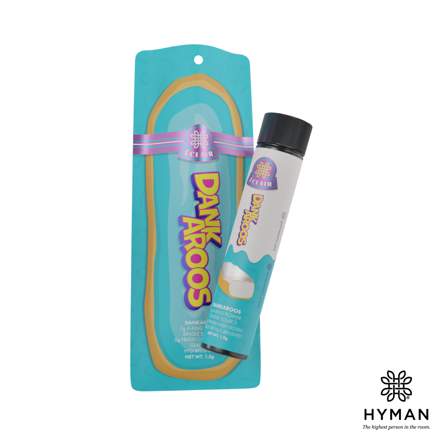 Photograph of product: Dankaroos Infused Glass Tip Eclair | 1.5g