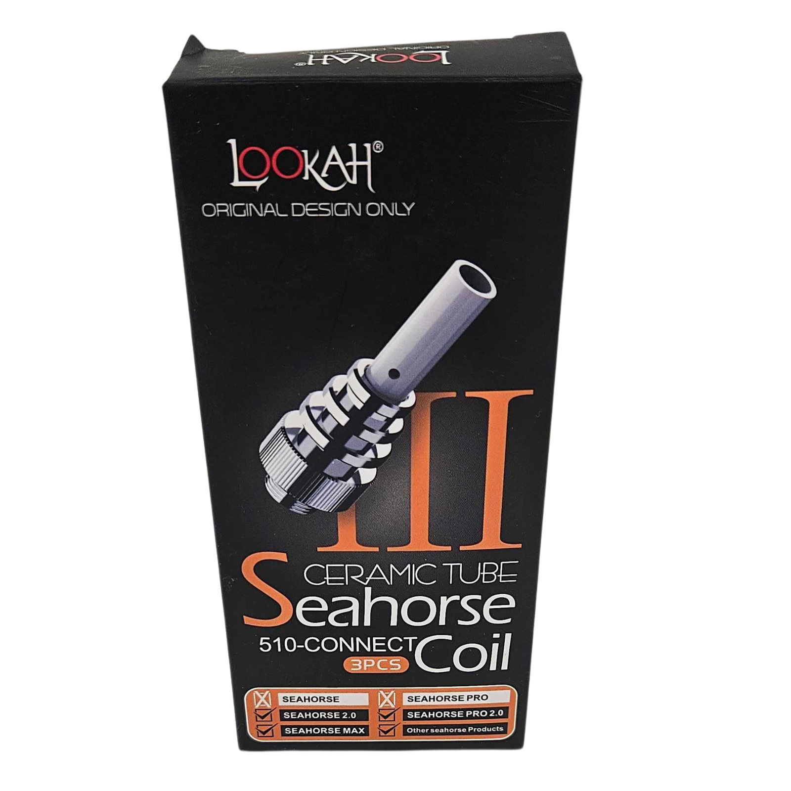 Photograph of product: LOOKAH | Accessory | Seahorse Coil III Ceramic Tube | 3-pack