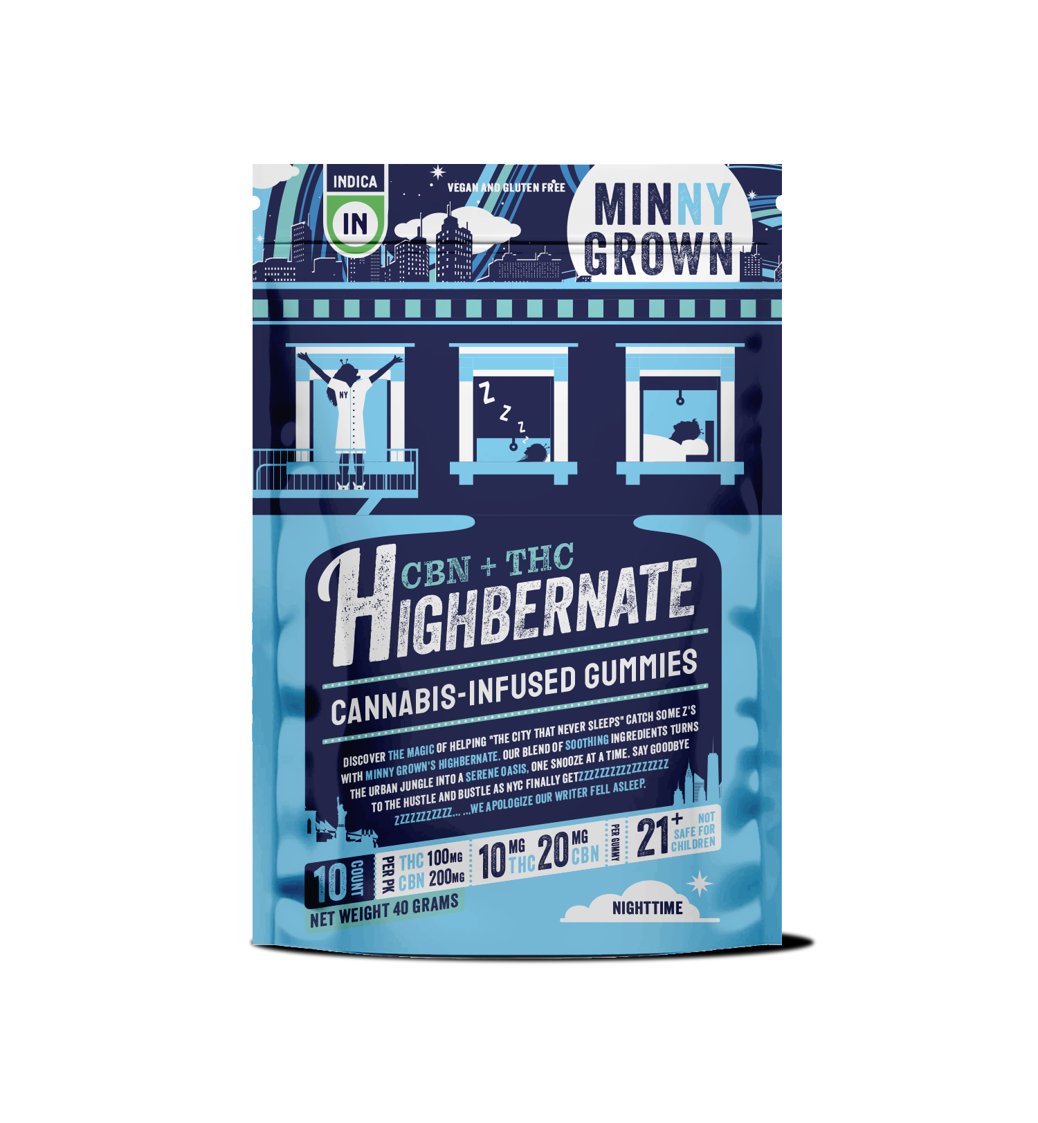 Photograph of Product: MINNY Grown | Hibernate | 100mgTHC, 200MG CBN