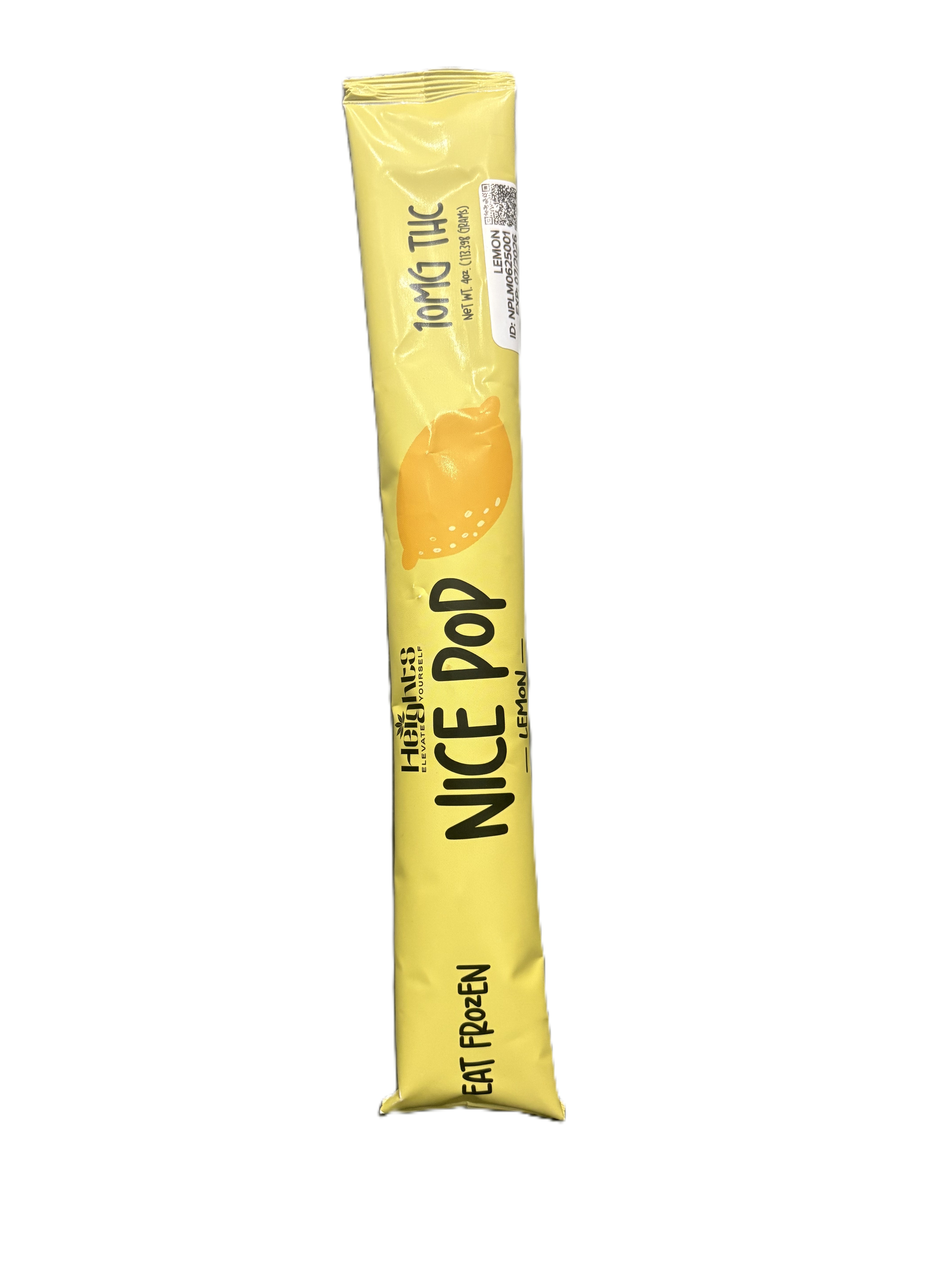 Photograph of product: Nice Pop | Lemon | Ice Pop | 10mg