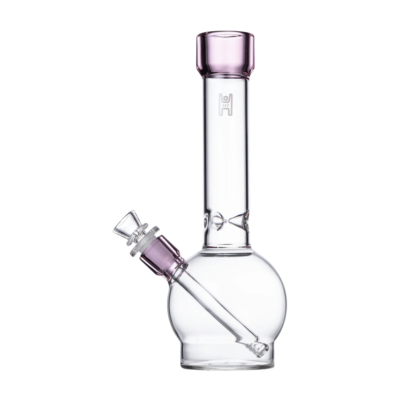 Photograph of product: 12" Ball Bong - Clear with Pink