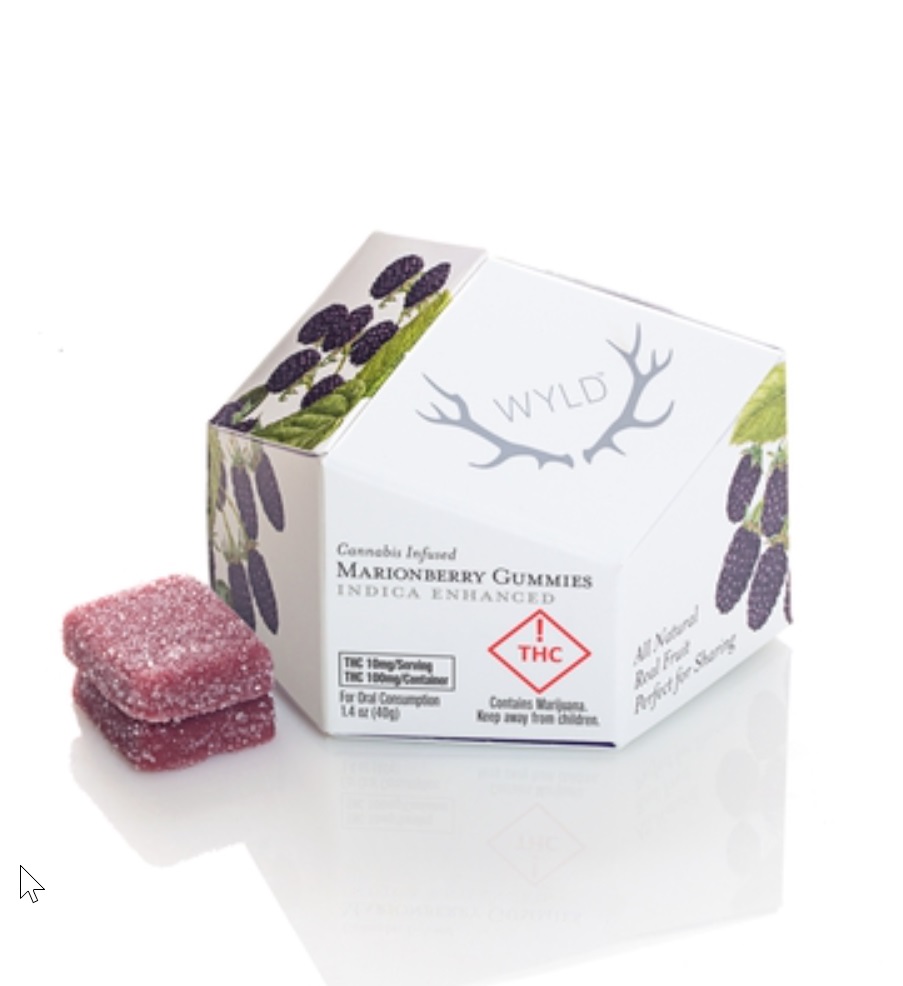 Photograph of product: WYLD Gummies Marionberry (I) 100mg