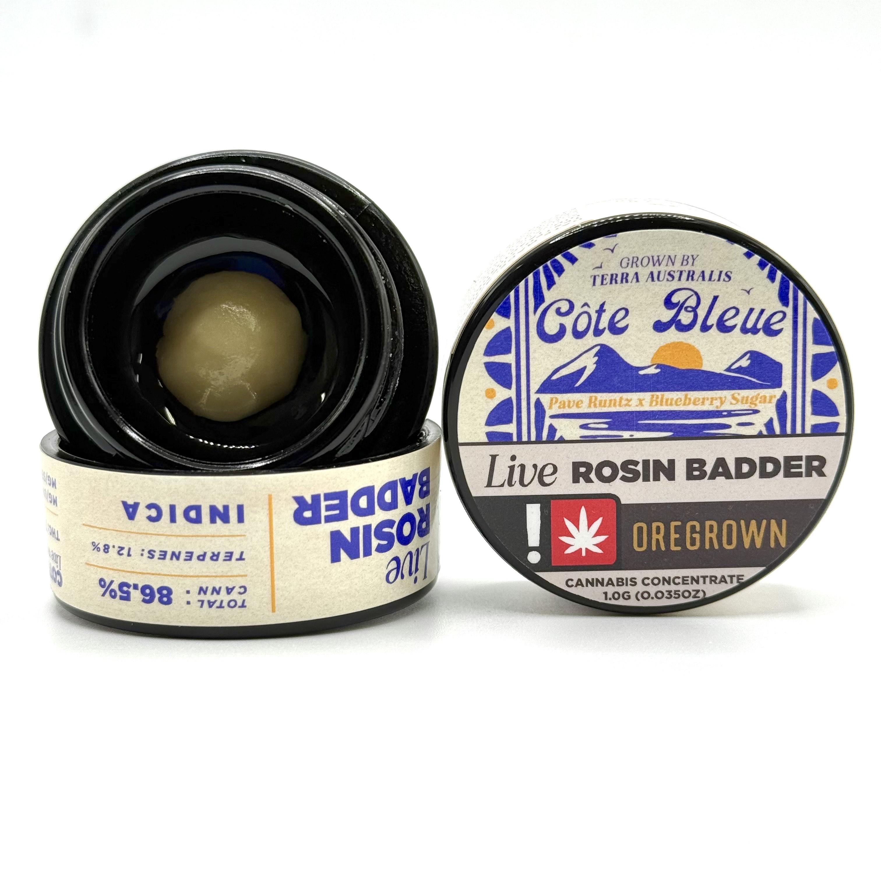 Photograph of product: Oregrown | Live Rosin Badder | Cote Belue