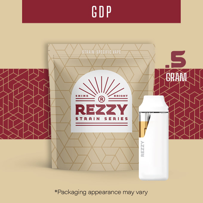 Photograph of product: Disposable | Granddaddy Purple | .5g | Rezzy