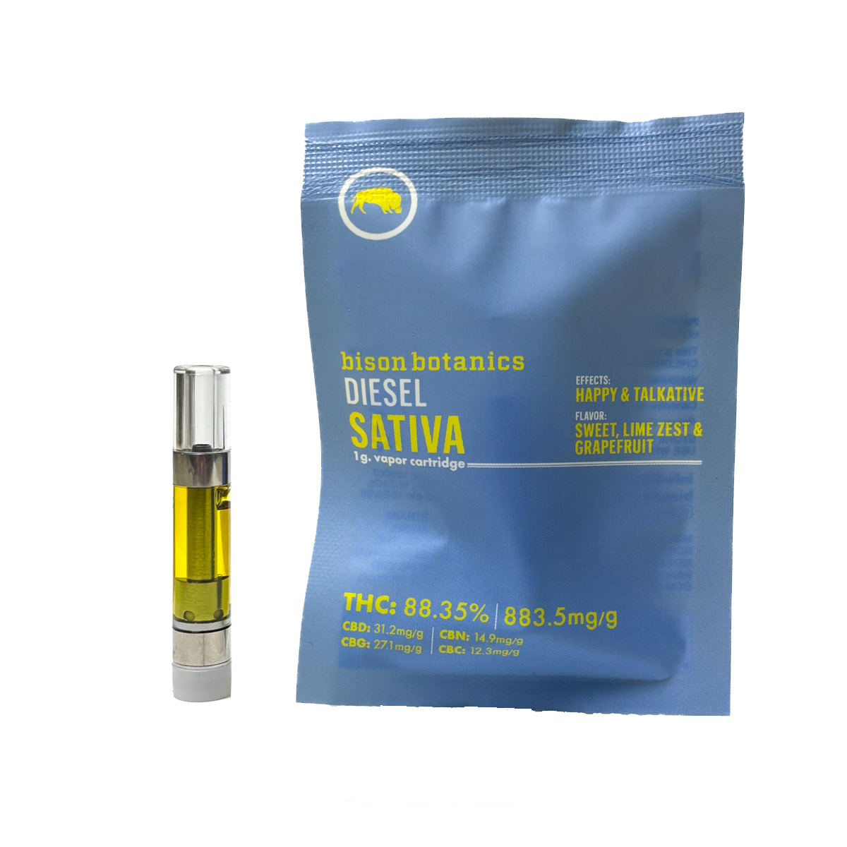 Photograph of Product: Bison Botanics | Vape Cartridge | Disel