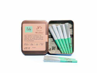 Photograph of product: RUBY FARMS Black Cherry Gelato 7pk 0.5g Pre-Rolls