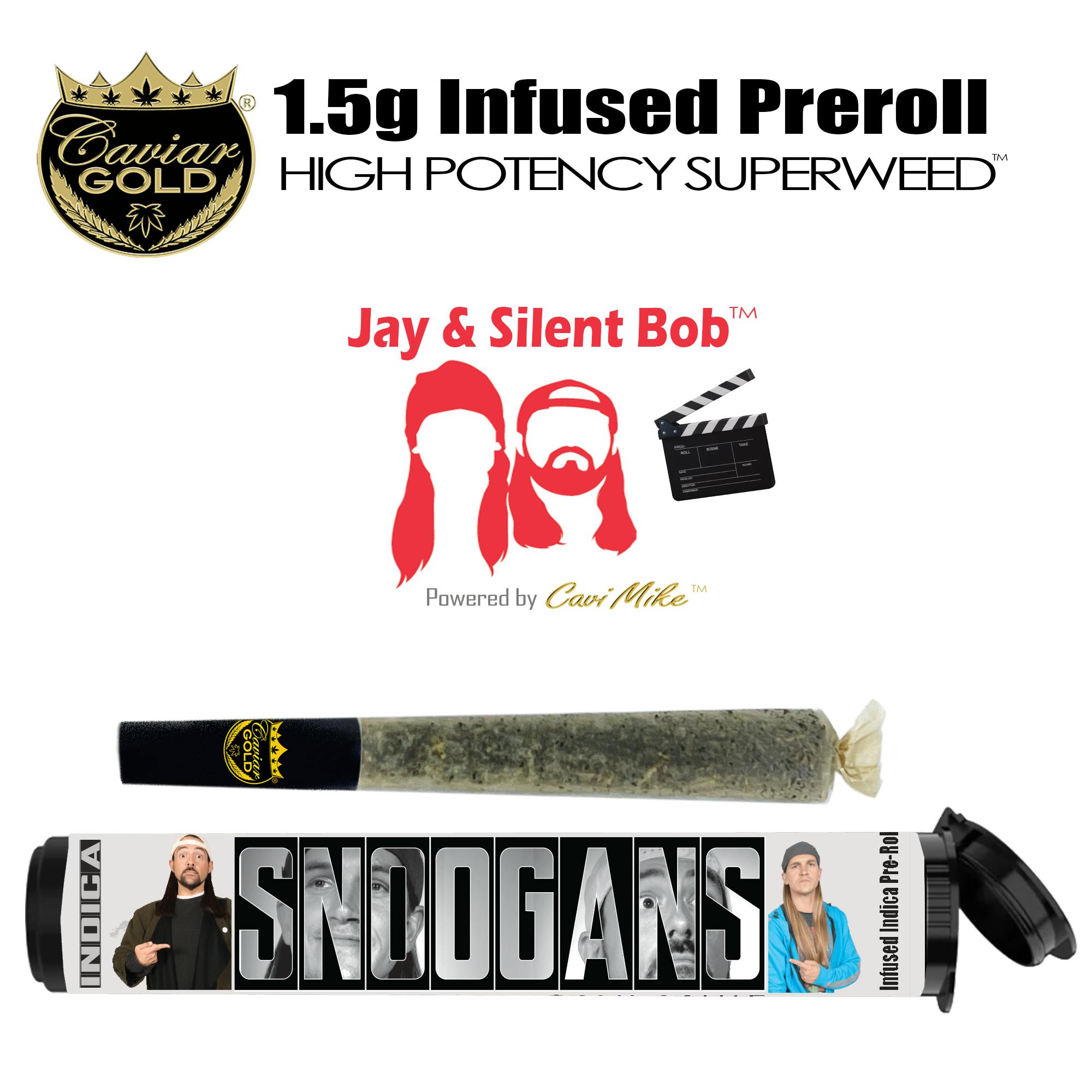 Photograph of product: Caviar Cone - Snoogans Jay & Silent Bob 1.3G