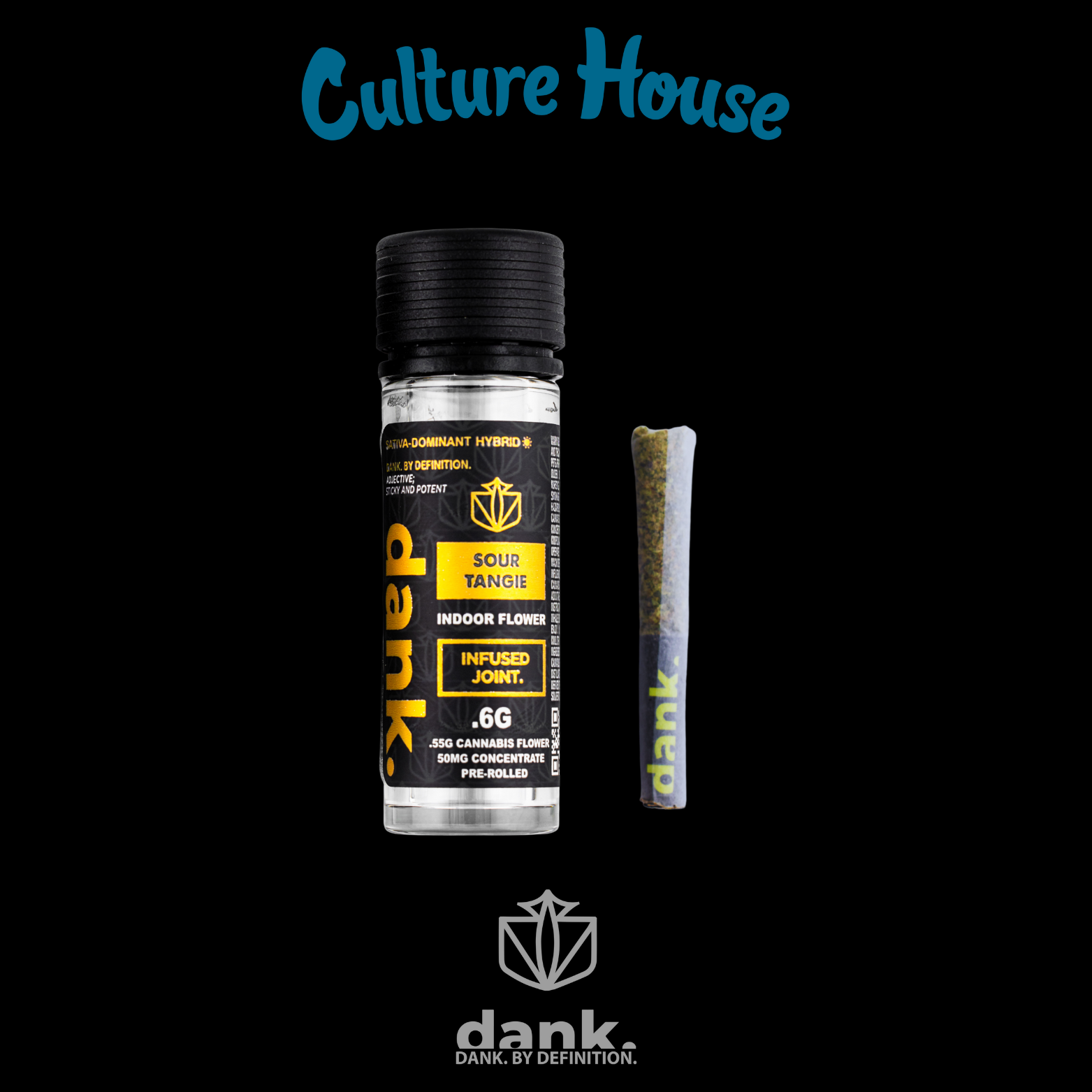 Photograph of product: Dank | Sour Tangie | Infused | Joint