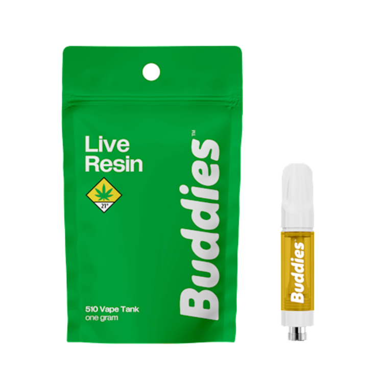 Photograph of product: Buddies - Live Resin - Gushers Cartridge