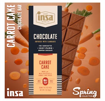 Photograph of product: Carrot Cake Bar - 100mg Total 20pcs