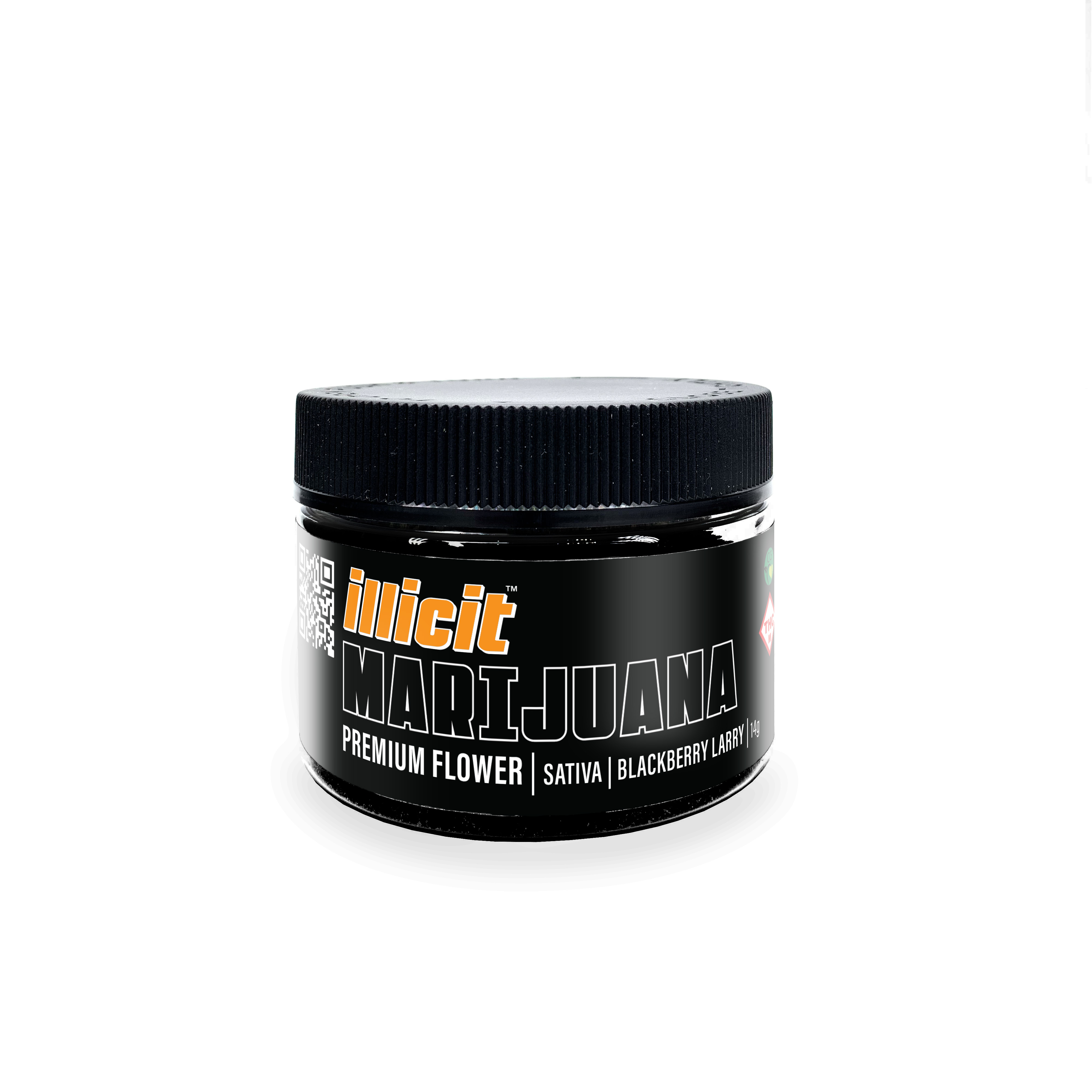 Photograph of product: Blackberry Larry - Illicit - 14g Pre-Packaged