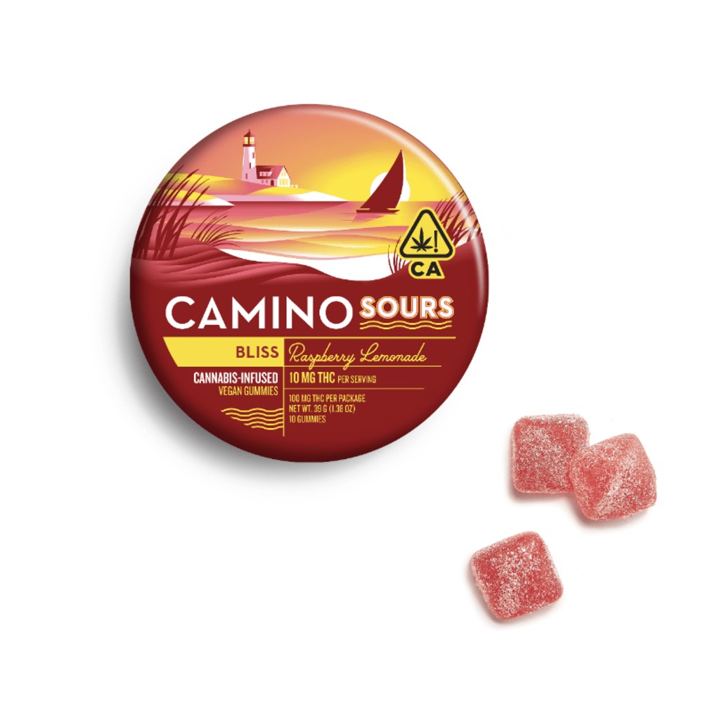Photograph of product: Raspberry Lemonade | 100mg | Camino Sours