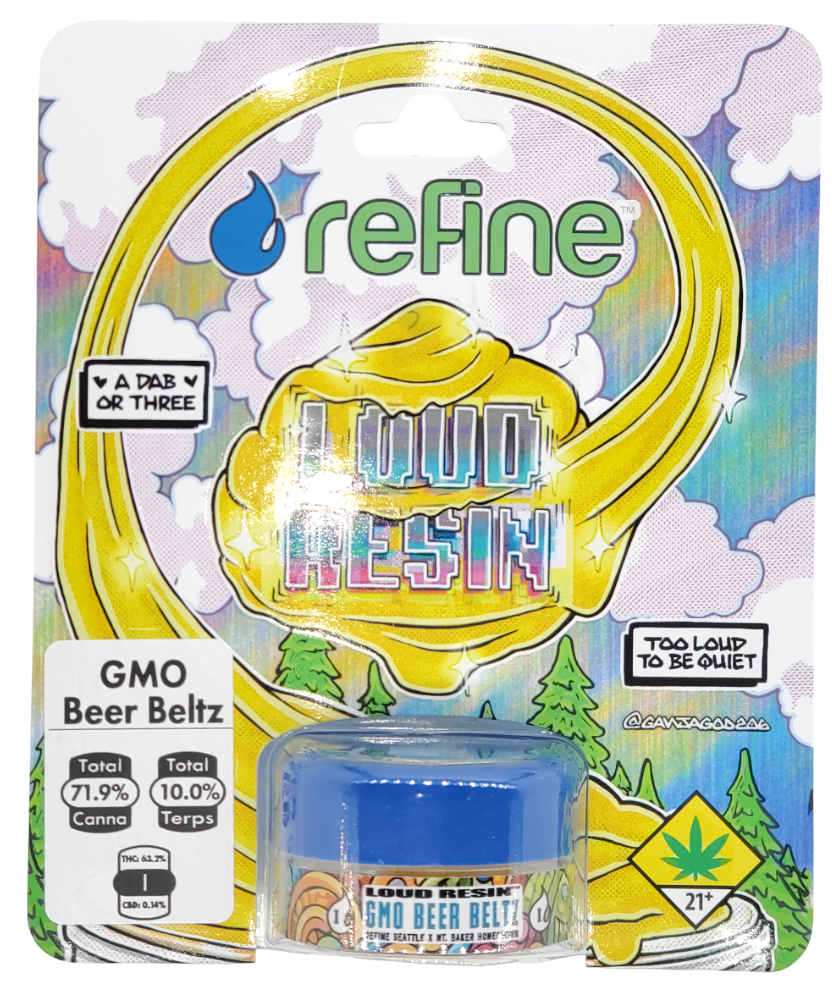 Photograph of product: Refine CON GMO Beer Beltz Hydrocarbon Extract 1g