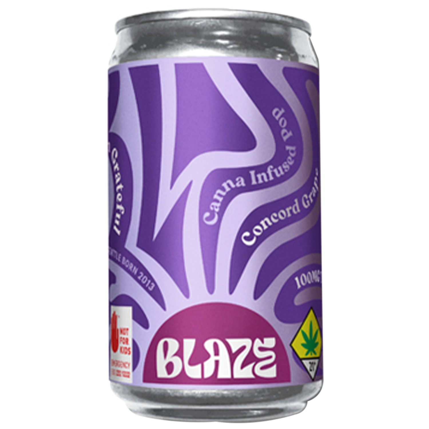 Photograph of product: Blaze: Grape 100mg TH-oui