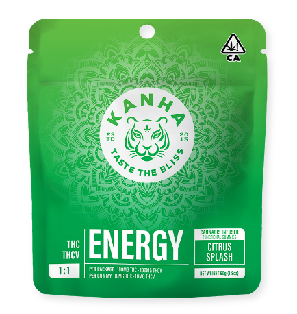 Photograph of product: Gummies - Citrus Splash Energy Nano Sativa - 1:1 (THC:THCV) - 20 Pcs - 100mg