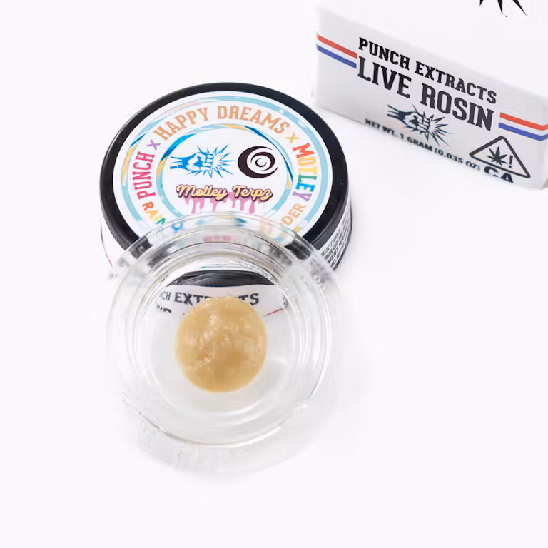 Photograph of product: Rainbow Berry Live Rosin Badder Tier 4