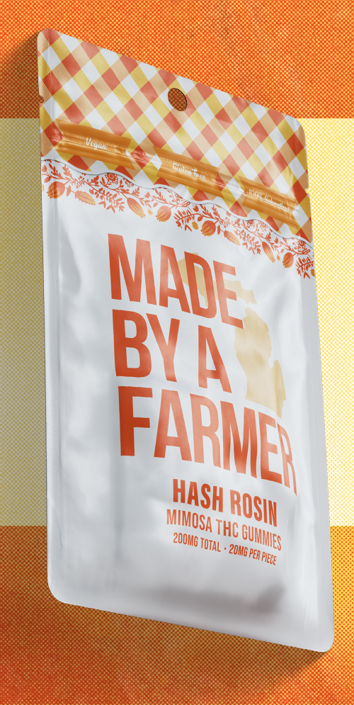 Photograph of product: Mimosa au chocolat Rosin Gummies