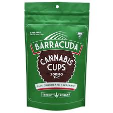 Photograph of product: Barracuda Cups- Dark Chocolate Peppermint- 200mg
