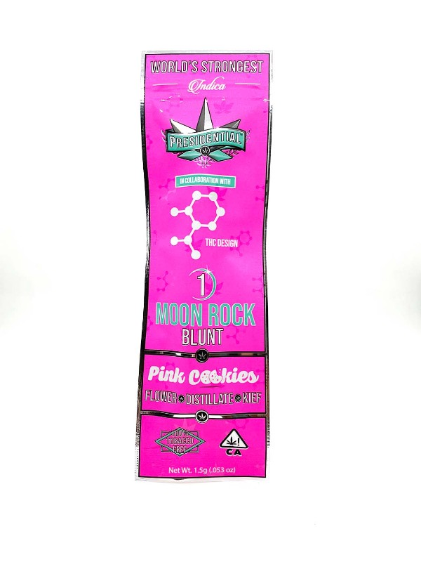 Photograph of product: Pink Cookies Moonrock Blunt [I] Infused   Presidential
