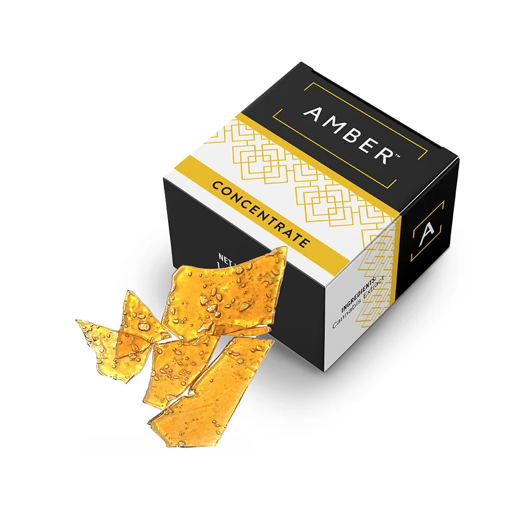 Photograph of product: Amber Hybrid Shatter