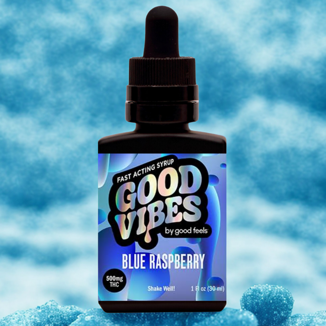 Photograph of product: Blue Raspberry | Fast-Acting | Syrup | 500mg | 1oz