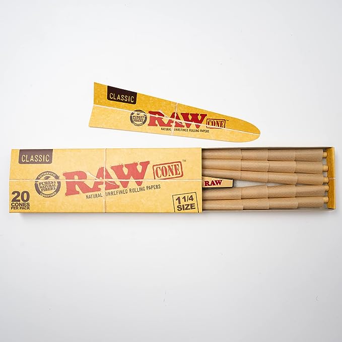 Photograph of product: RAW | 1 1/4 Size Cones [20pk]