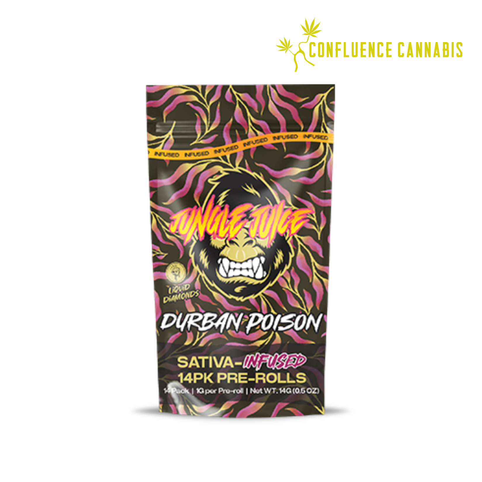 Photograph of product: Durban Poison (Infused) PREROLL 14 Pack
