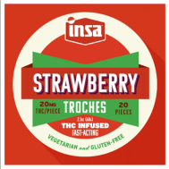 Photograph of product: Strawberry | 20mg RSO Troches | 20pk