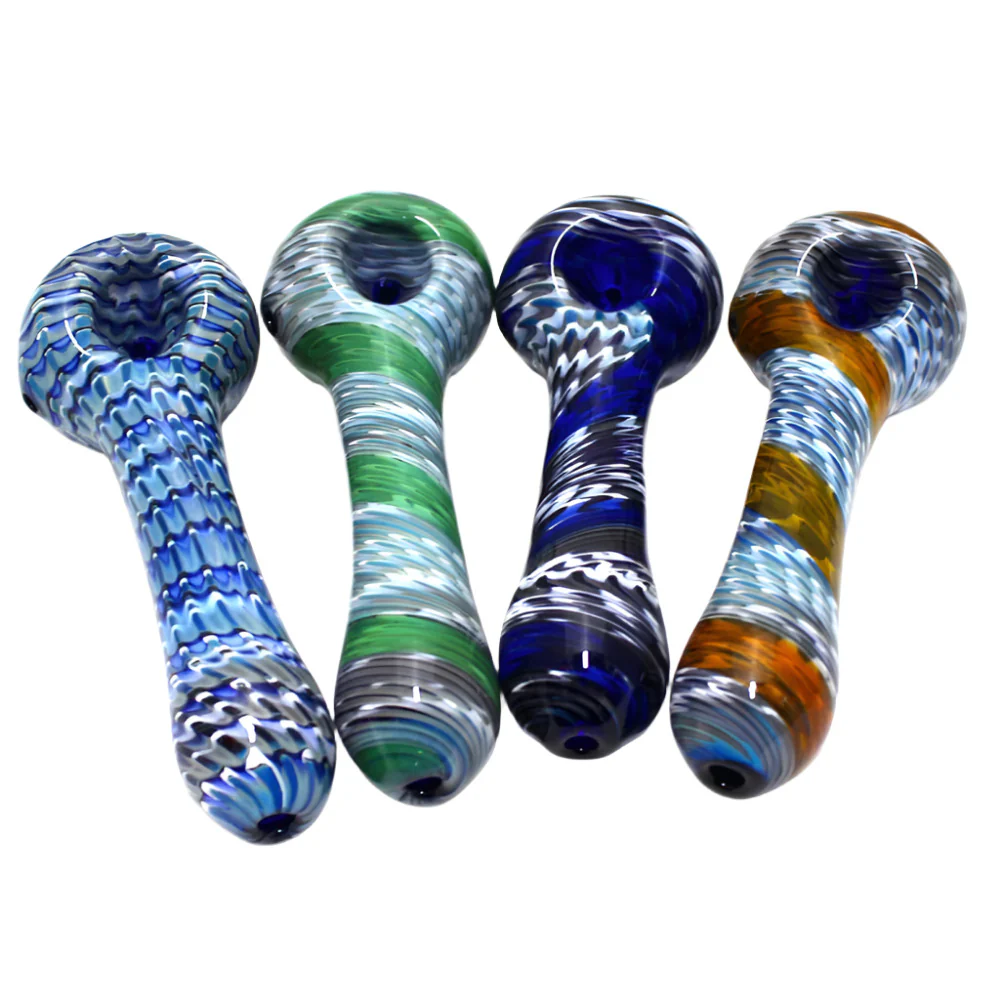 Photograph of product: 5'' New Color Art Design Heavy Duty Thick Glass Hand Pipe
