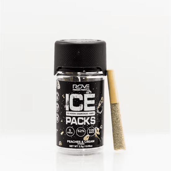 Photograph of product: Rove Infused Pre-roll Pack Peaches & Cream 2.5g - 