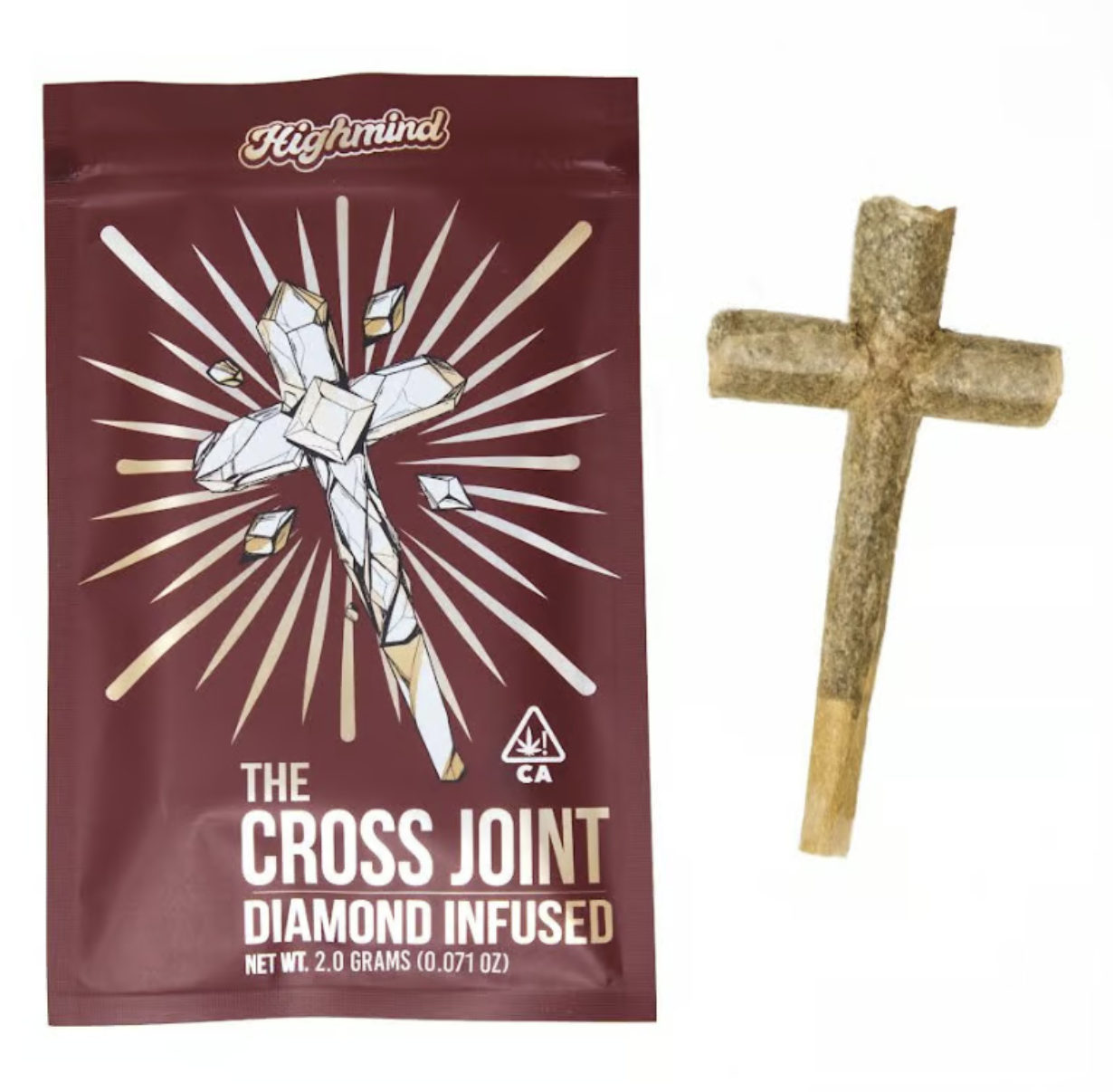 Photograph of Product: 2g Orange Mimosa (Sativa) Diamond Infused Cross Joint THC:44% $39