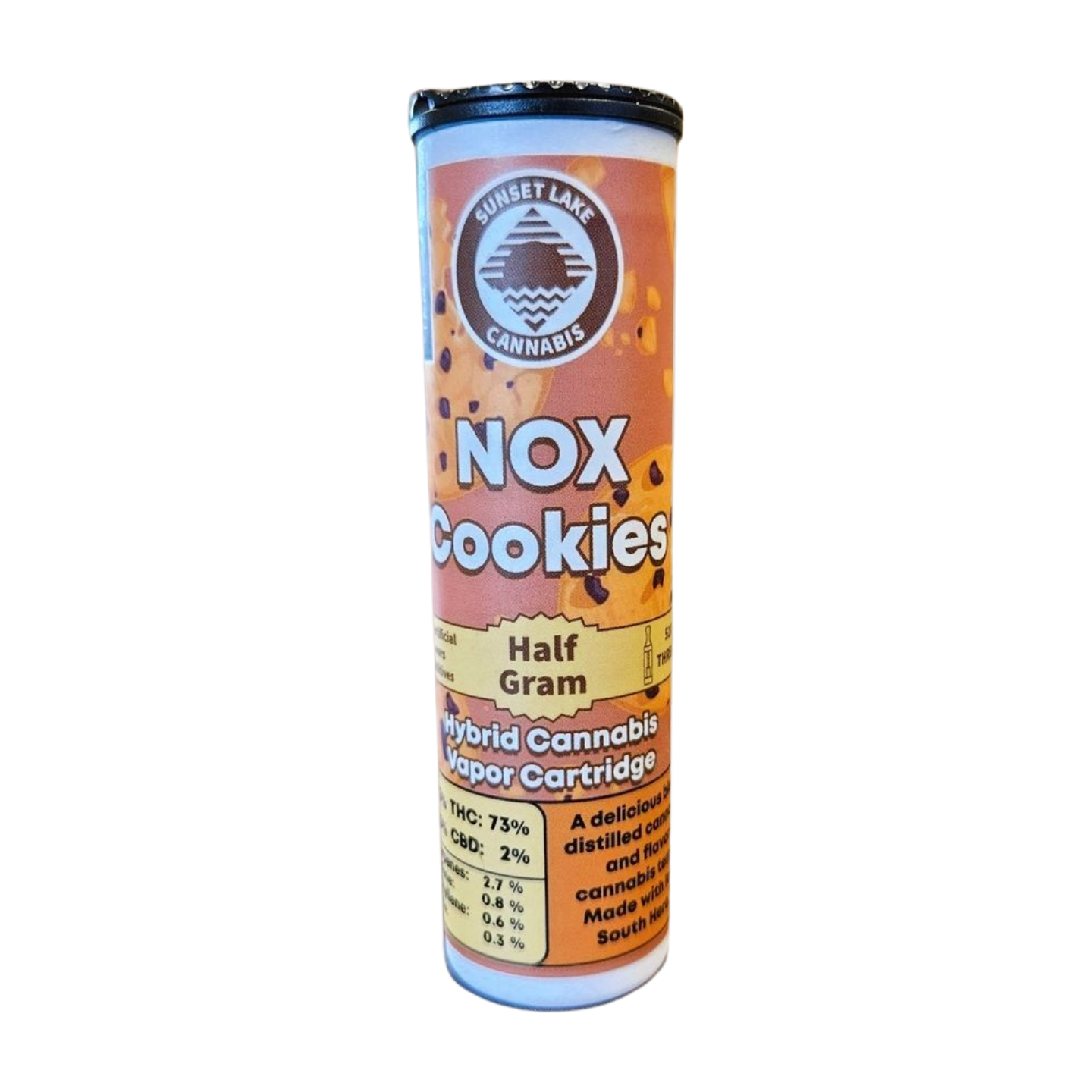 Photograph of Product: Sunset Lake Nox Cookies Vape Cart