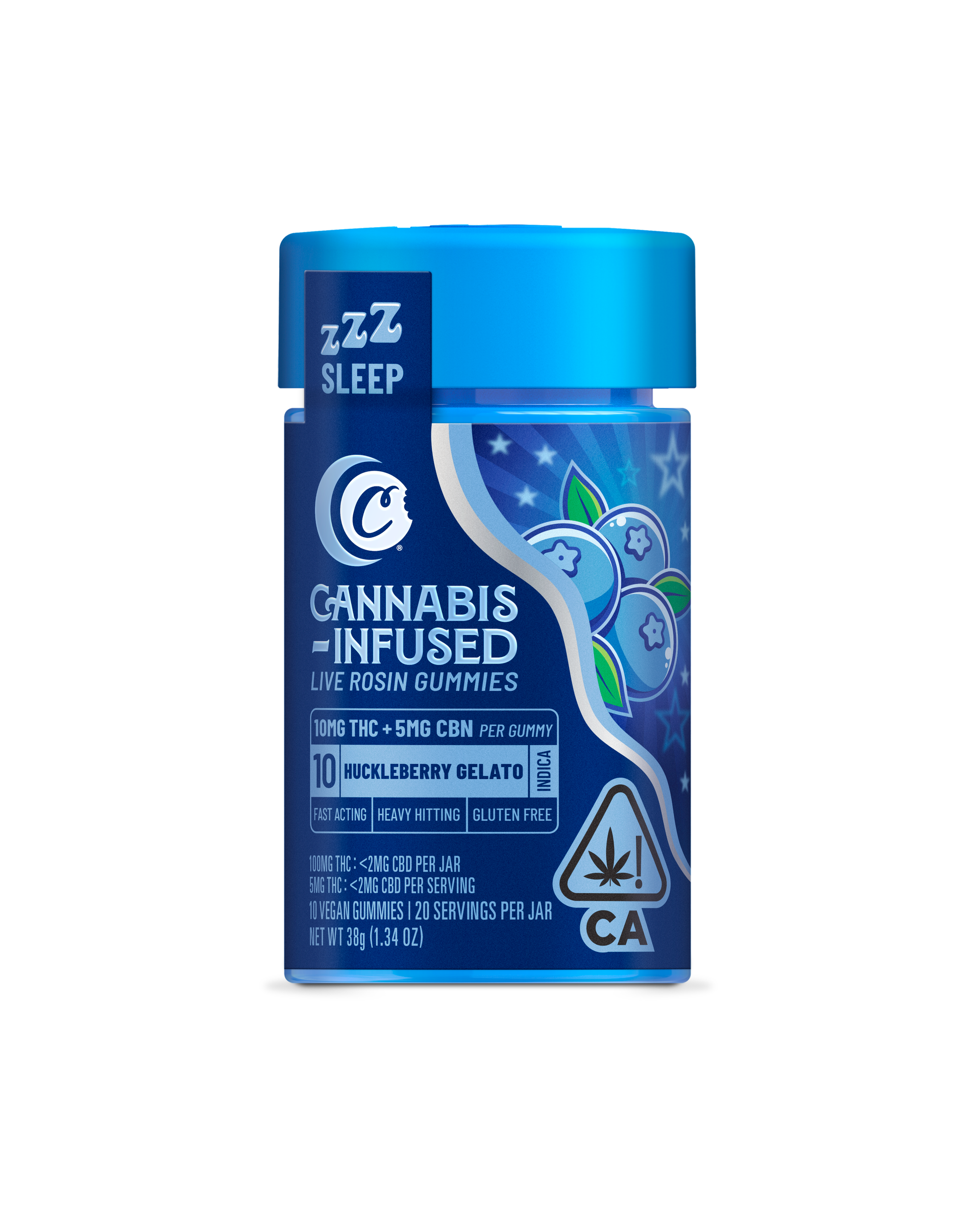 Photograph of product: Live Rosin Gummies 10pk | 100mg | Huckleberry Gelato