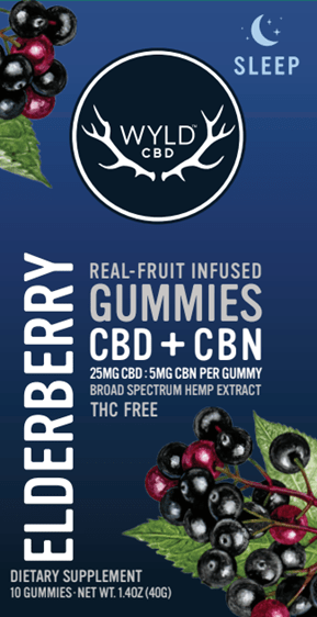 Photograph of product: HEMP Gummies | Elderberry w/Natural CBN | 5:1 | CBD/CBN
