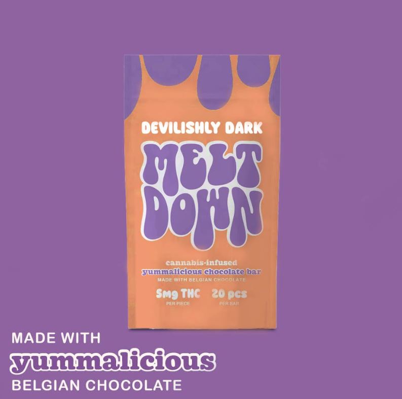 Photograph of Product: Meltdown: Devilishly Dark Chocolate | 100mg THC | 20pk